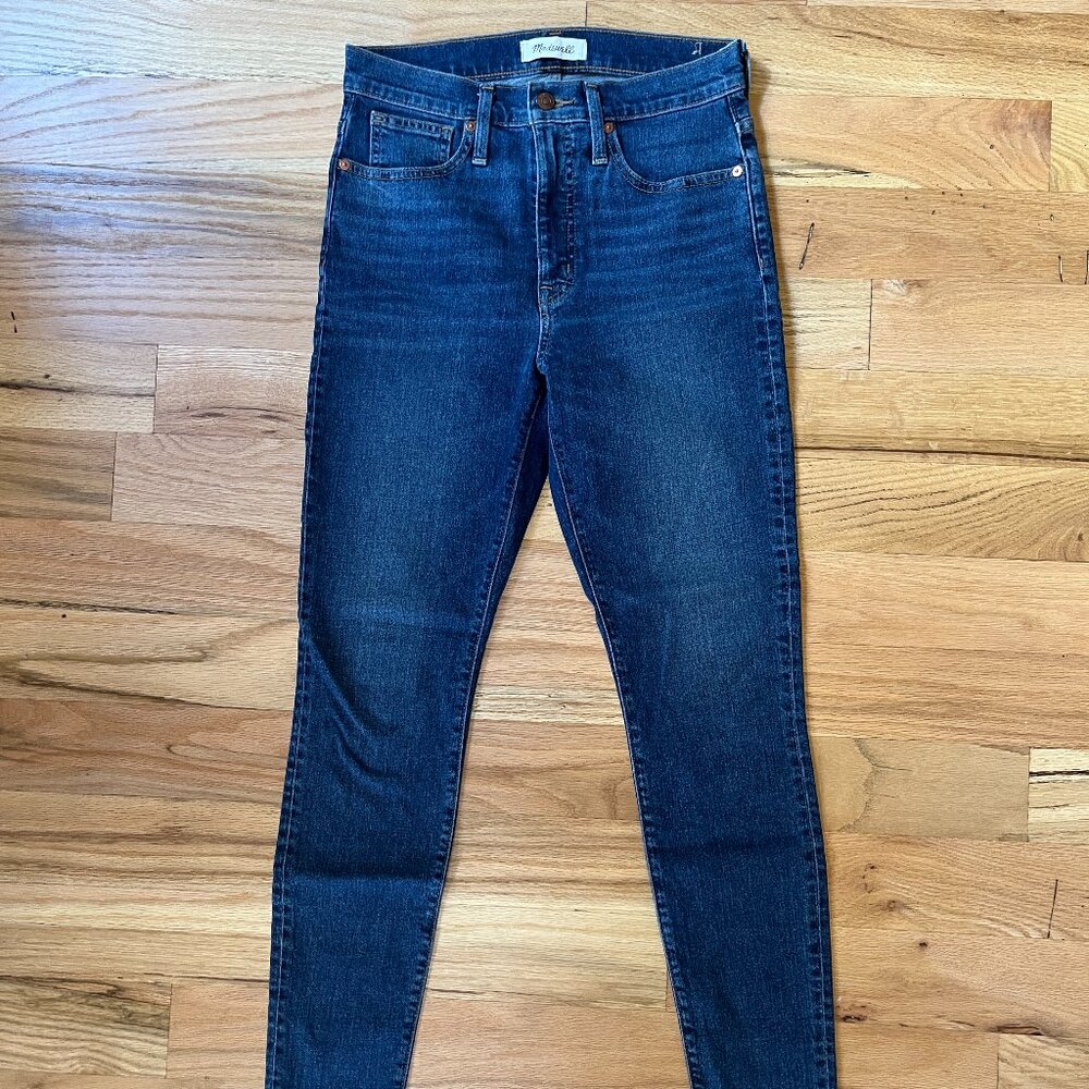 Madewell 11" High Rise Skinny Jeans in Medium Wash